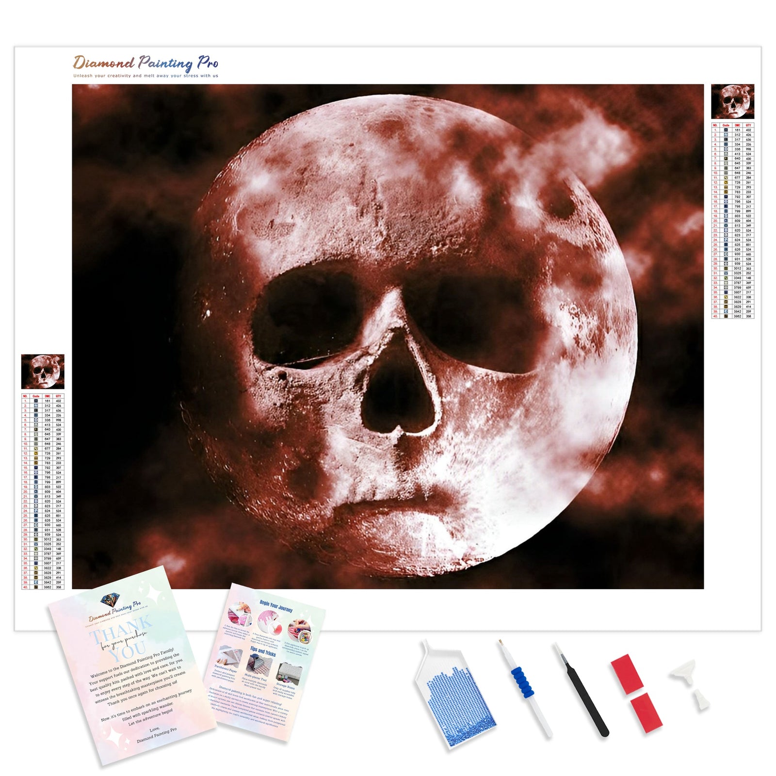 Man in the Moon | Diamond Painting Kit - Full Drill - Square or Round Diamonds with AB Drills Option