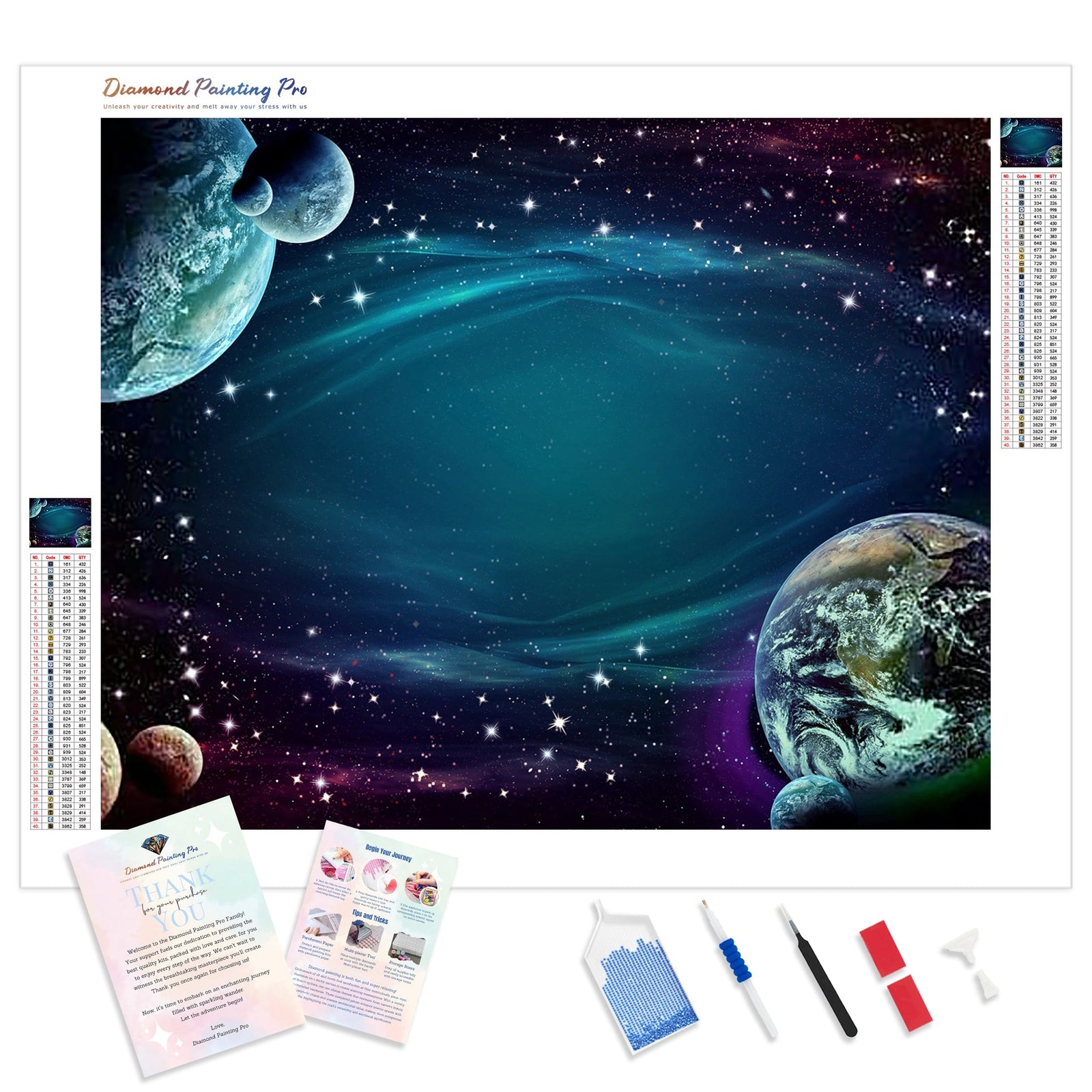 Home Galaxy | Diamond Painting Kit - Full Drill - Square or Round Diamonds with AB Drills Option