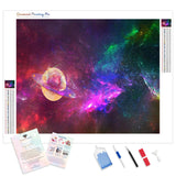 Colorful Space | Diamond Painting Kit - Full Drill - Square or Round Diamonds with AB Drills Option