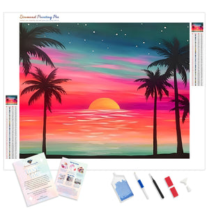 Summer Beach Sunset | Diamond Painting