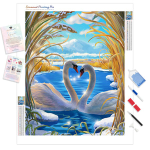 Swans Love | Diamond Painting