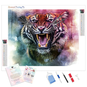 Roaring Tiger | Diamond Painting