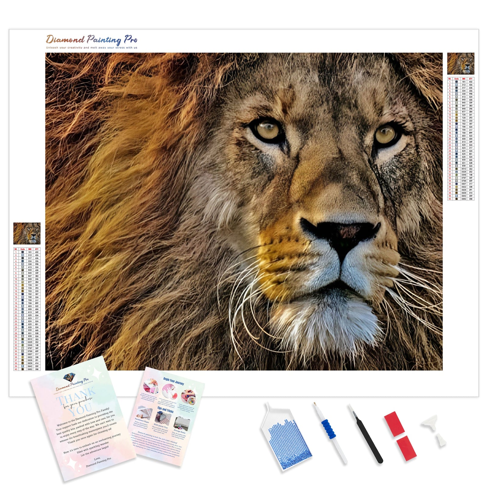 Predator | Diamond Painting Kit - Full Drill - Square or Round Diamonds with AB Drills Option