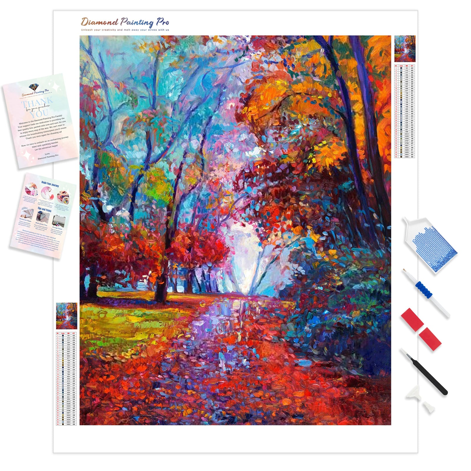 Autumn Memories | Diamond Painting Kit - Full Drill - Square or Round Diamonds with AB Drills Option