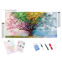 Abstract Watercolor Tree | Diamond Painting
