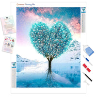 Blue Love Tree | Diamond Painting