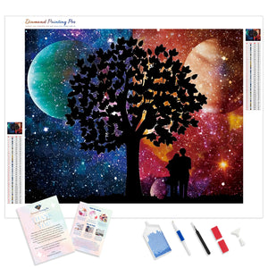 Moon Tree Romance | Diamond Painting