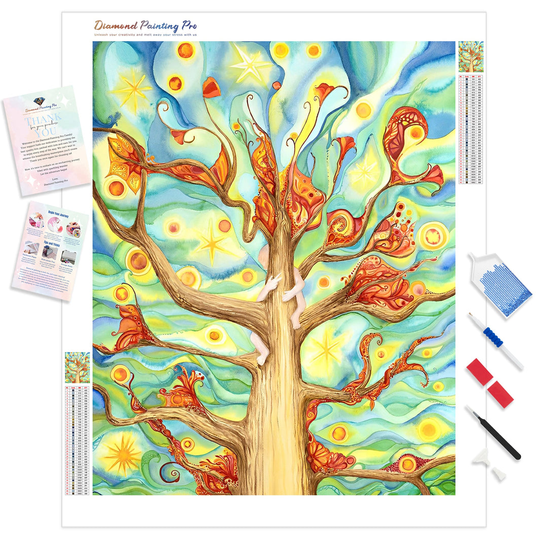 Abstract Tree | Diamond Painting