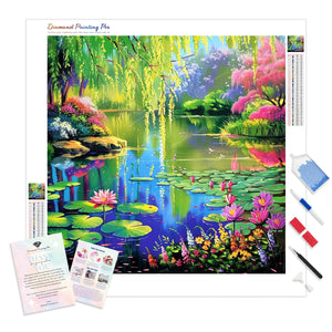 Cherry Blossom Creek | Diamond Painting