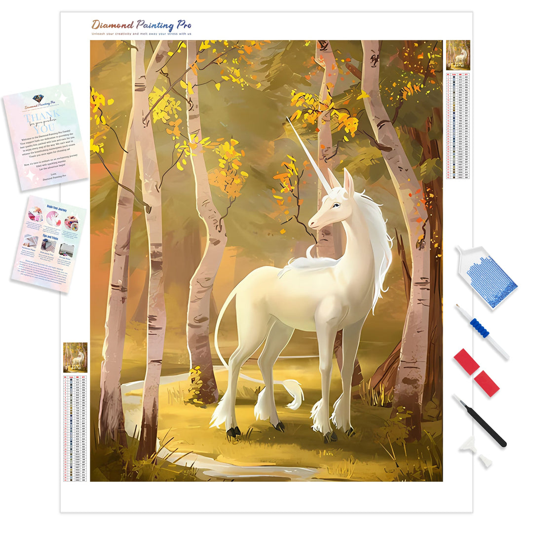 White Unicorn | Diamond Painting
