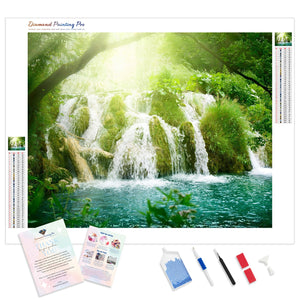 Serene Waterfalls | Diamond Painting