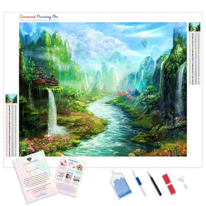 Flowing Water and Fall | Diamond Painting