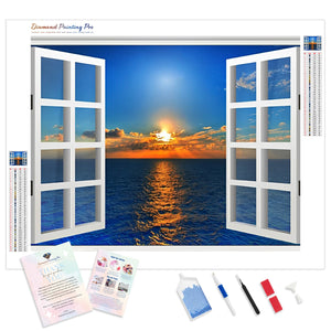 Ocean Window View | Diamond Painting