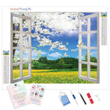 Serene Window | Diamond Painting Kit - Full Drill - Square or Round Diamonds with AB Drills Option