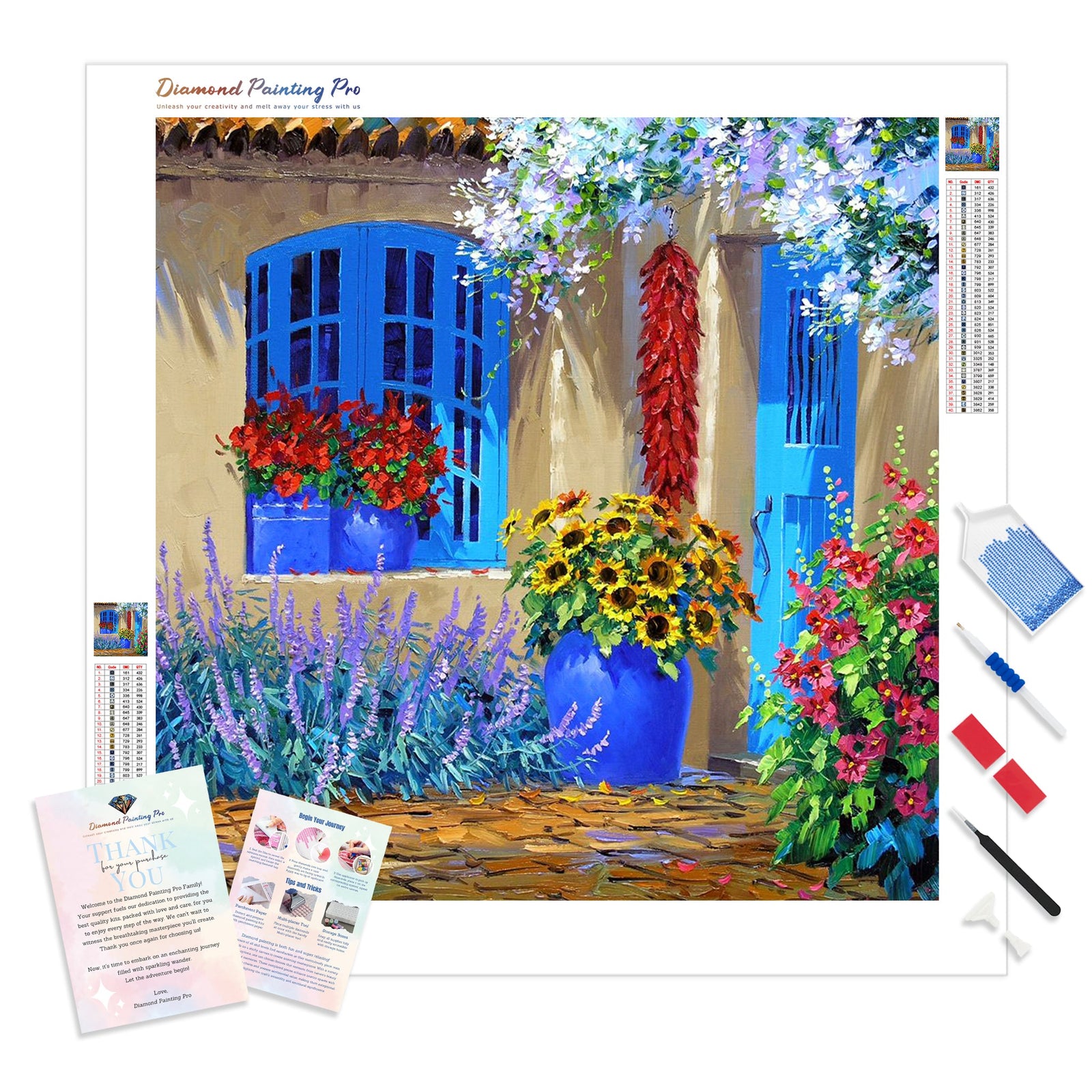 Window | Diamond Painting Kit - Full Drill - Square or Round Diamonds with AB Drills Option