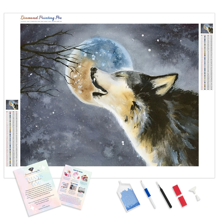 Howling Wolf | Diamond Painting