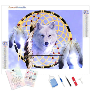 Wolf Dreamcatcher | Diamond Painting