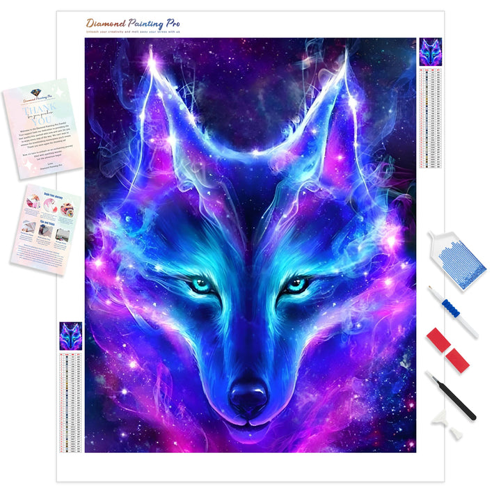 Colorful Wolf | Diamond Painting