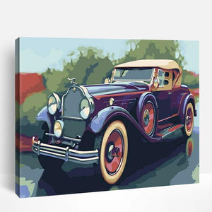 Vintage Antique Car | Paint By Numbers