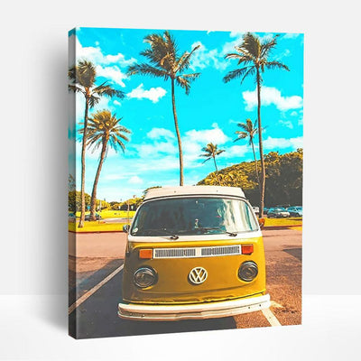 Yellow Beach Van | Paint By Numbers