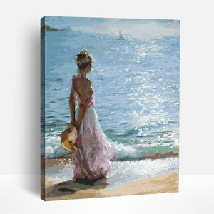 Girl on Beach | Paint By Numbers