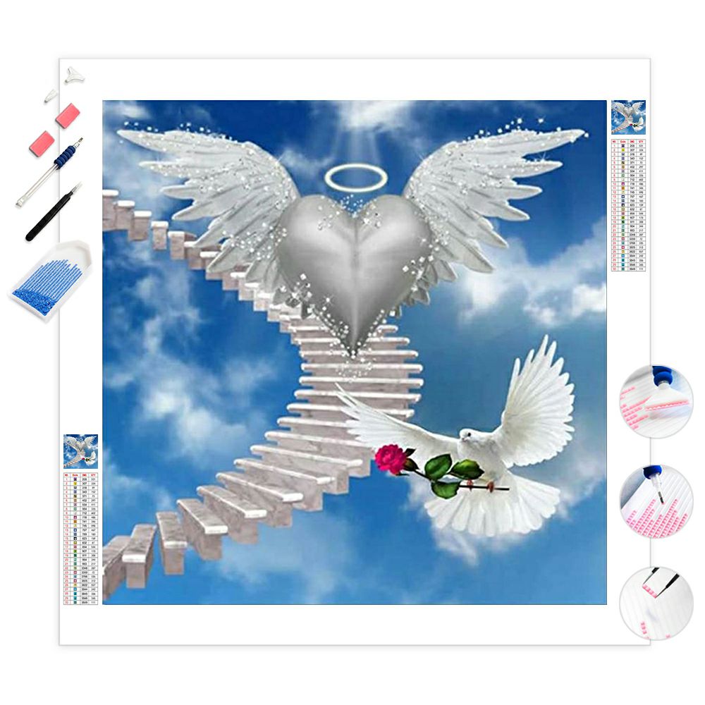 Angel Love Pigeon | Diamond Painting