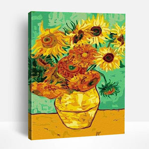 Potted Sunflowers | Paint By Numbers