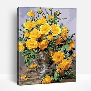 Yellow Flower Bouquet | Paint By Numbers