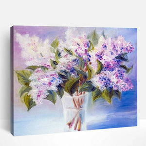 Lilacs in a Vase | Paint By Numbers