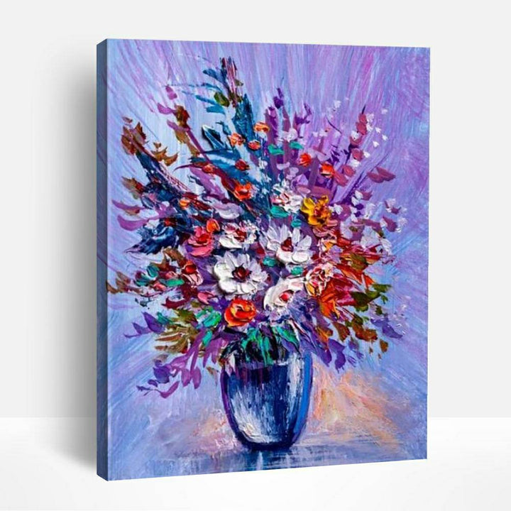 Multicolored Flowers Bouquet | Paint By Numbers