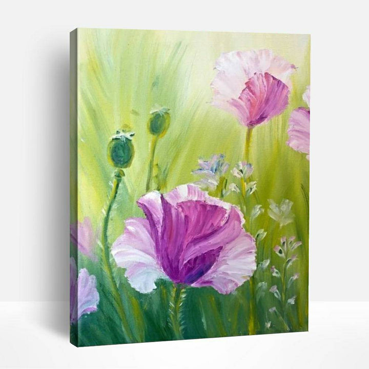 Purple Poppies | Paint By Numbers