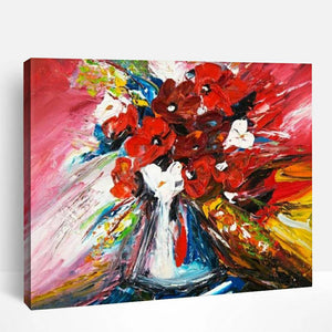 Red Flowers Bouquet | Paint By Numbers