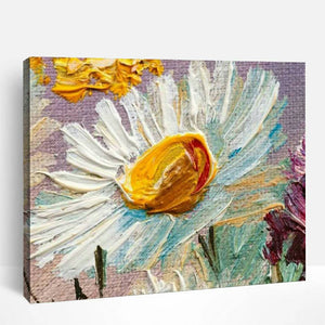 White Daisy Flower | Paint By Numbers