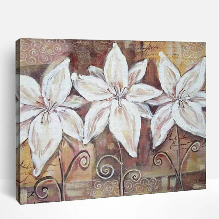 White Lilies | Paint By Numbers