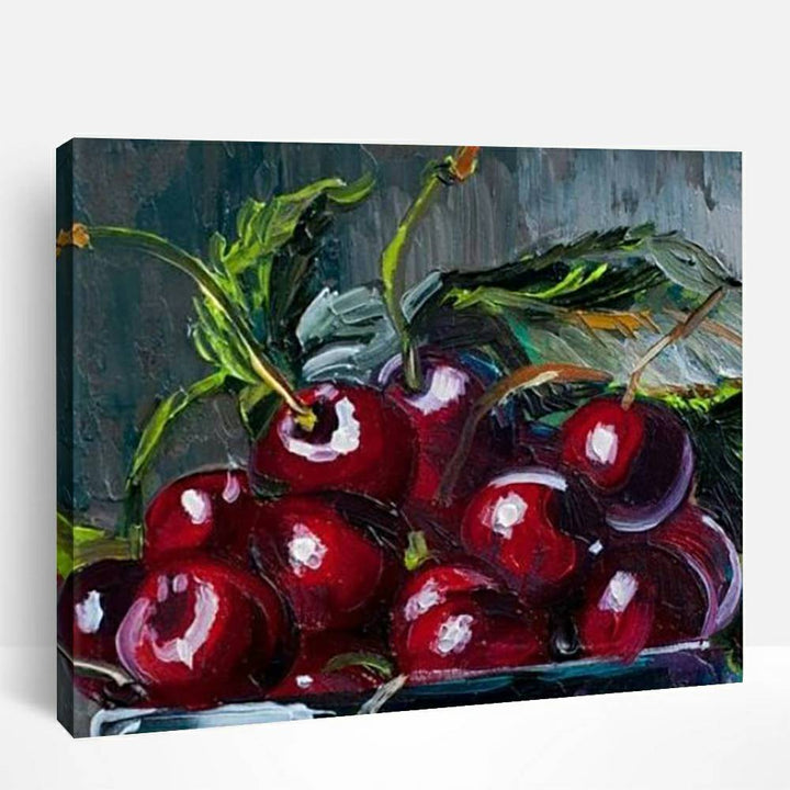 Bowl of Fresh Cherries | Paint By Numbers
