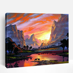 Sunset Moutains | Paint By Numbers