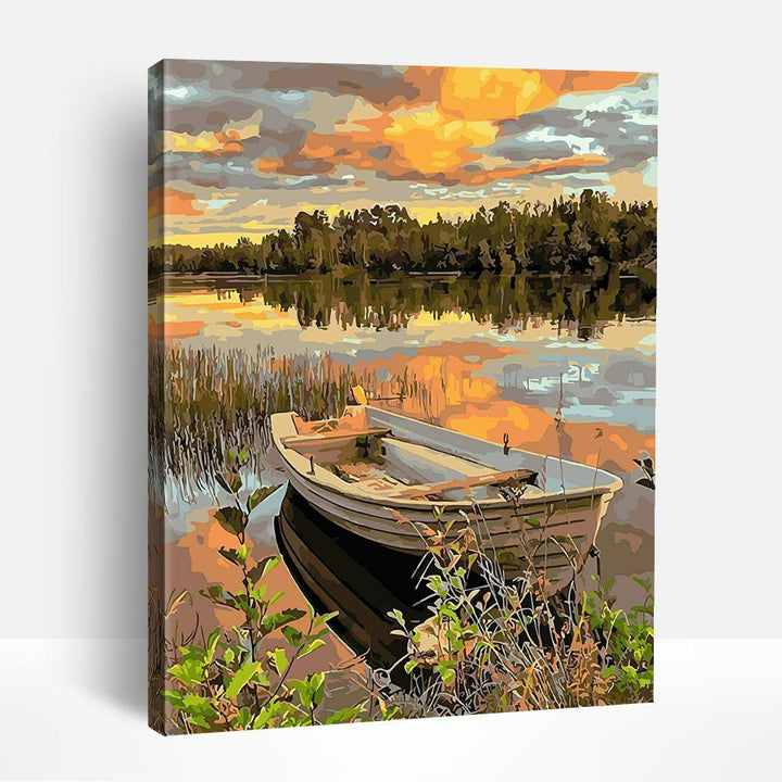 Lakeside Boat | Paint By Numbers