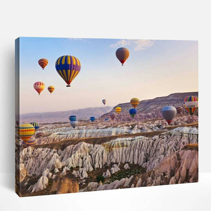 Hot Air Balloons over Cappadocia | Paint By Numbers