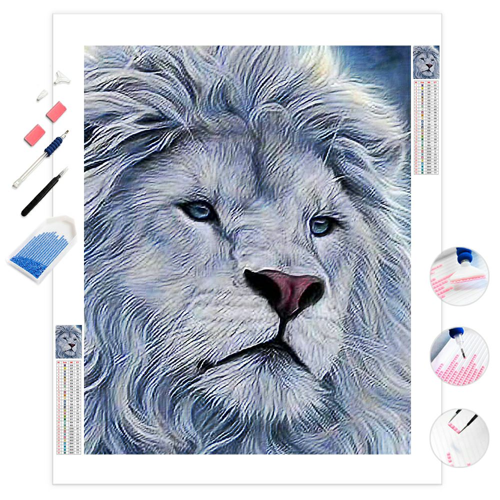 White lion | Diamond Painting