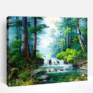 Tranquil Waterfall | Paint By Numbers