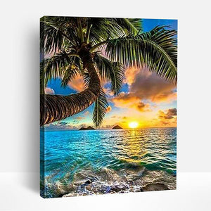 Tropical Ocean Sunset | Paint By Numbers