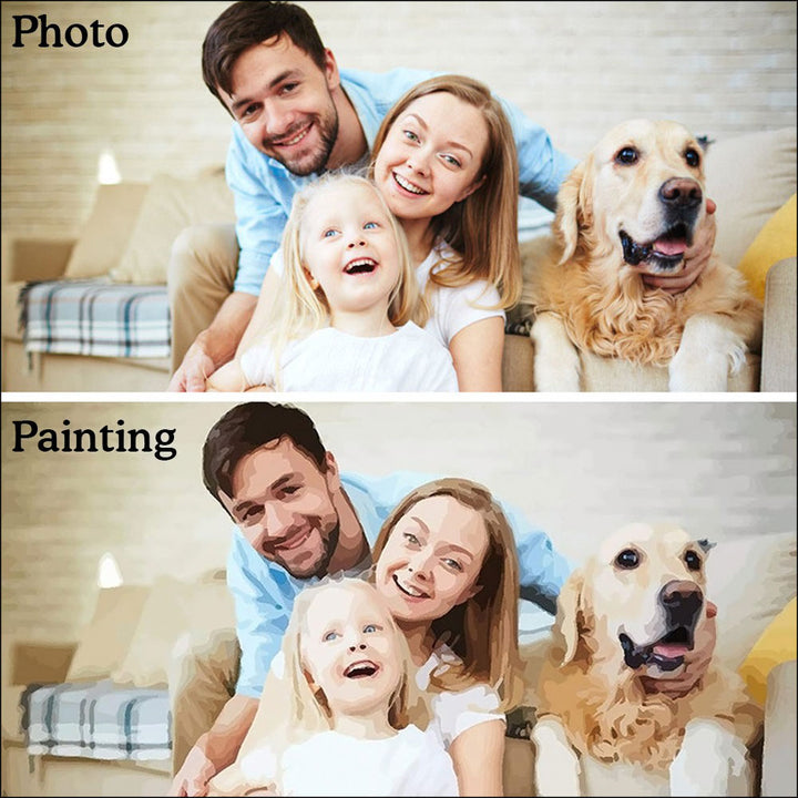 Photo Custom Paint by Numbers | Premium 36 Colors