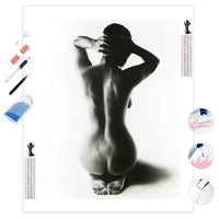 Nude Woman Charcoal Study | Diamond Painting