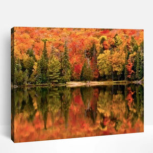 Autumn Forest Reflections | Paint By Numbers