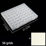 Diamond Painting Storage Containers - 56 Slots Diamond Painting Box 5D Diamond Painting Accessories Diamond Embroidery