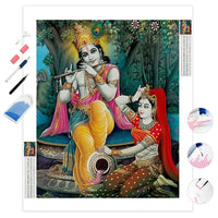 Radha & Krishna Love Tree | Diamond Painting