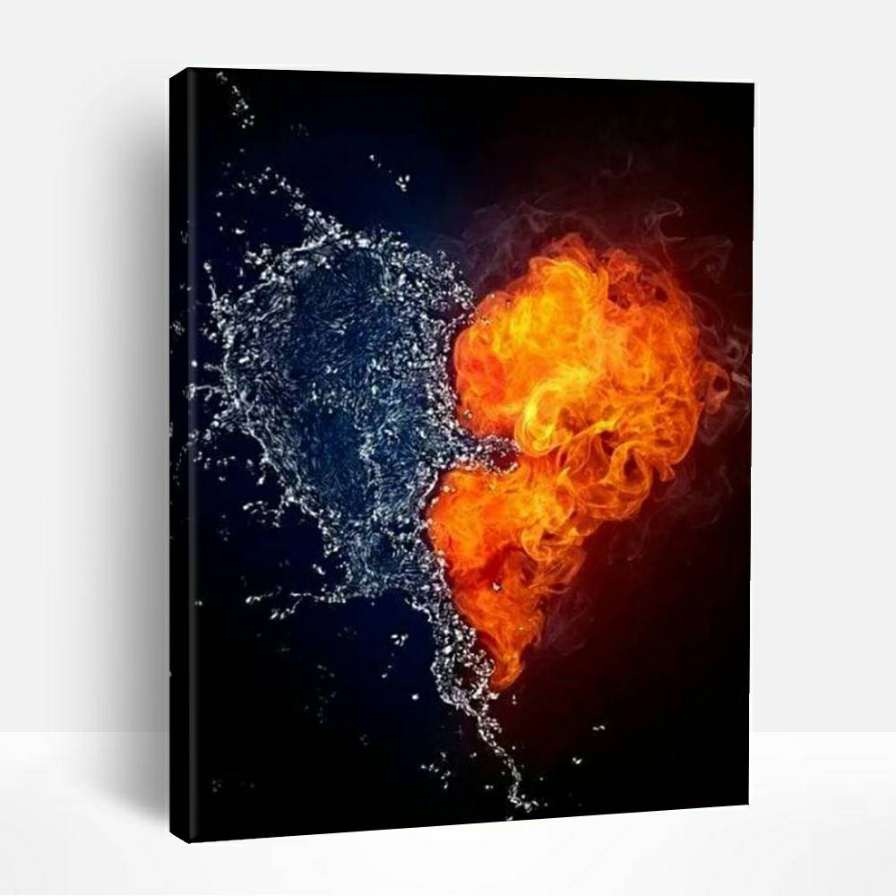 Fire and Water Love | Paint By Numbers