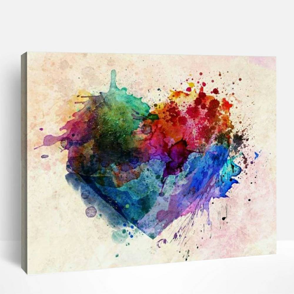 Heart Splash | Paint By Numbers