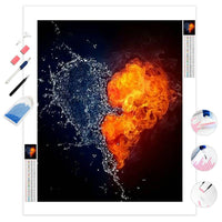 Fire and Water Love | Diamond Painting