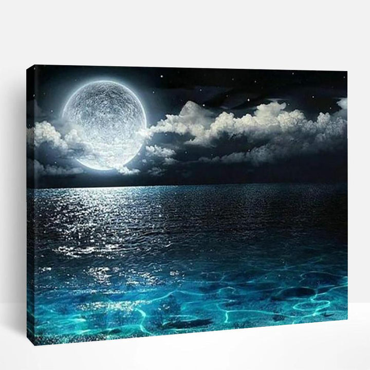 Full Moon On Sea | Paint By Numbers